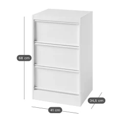 TOLIX Caisson de rangement CC3 - Noir Foncé