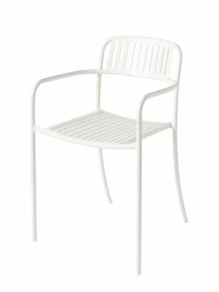 TOLIX Fauteuil lames Patio - Blanc Pur