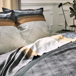 TRADILINGE Drap housse satin Tiago Noir, sable - 160 x 200 cm