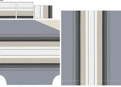 TRADILINGE Taie d'oreiller percale Marlow Acier - Taie d'oreiller 50 x 70 cm