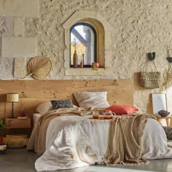 VENT DU SUD Housse de couette lin lavé Salomé - Naturel - 260 x 240 cm