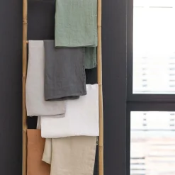 VIVARAISE Housse de couette chanvre Kala - Sauge - 260 x 240 cm