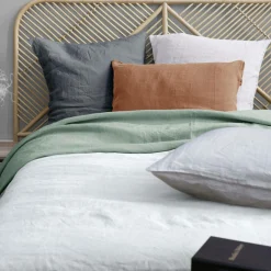 VIVARAISE Housse de couette chanvre Kala - Blanc - 240 x 220 cm