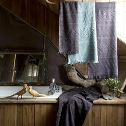 VIVARAISE Serviette invité Zoé - Carbone - Serviette invité 30 x 50 cm