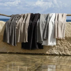 VIVARAISE Serviette invité Zoé - Lin - Serviette invité 30 x 50 cm