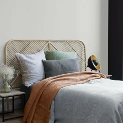 VIVARAISE Taie d'oreiller chanvre Kala - Perle - Taie d'oreiller 65 x 65 cm