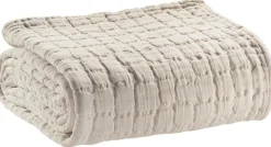 WINKLER Couvre-lit Swami - Lin - 180 x 260 cm